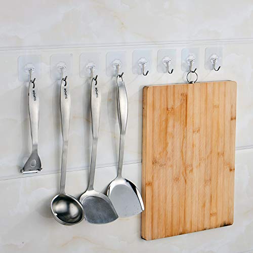Self Adhesive Wall Hanging Hooks - No Drill, No Damage, Just Hang (30 Hook)