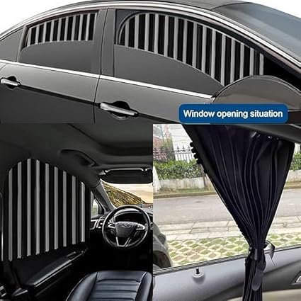 4 Pcs Universal Magnetic Car Window Curtains