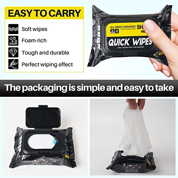 Instant Shoe Cleaning Wipes (2 Pcs) - 160 Wipes