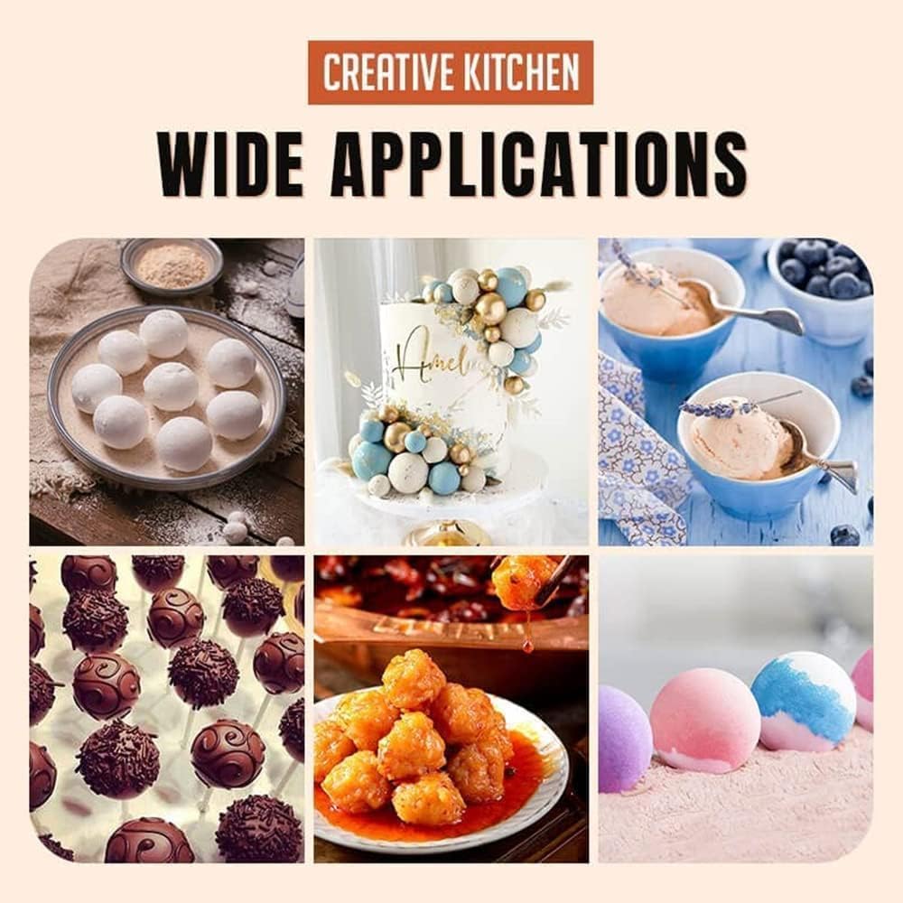 Ball Maker Tool - Bhajiya, Cheese Ball, Rice Dumpling, Cake Pop, Rasgulla & Manchurian and More