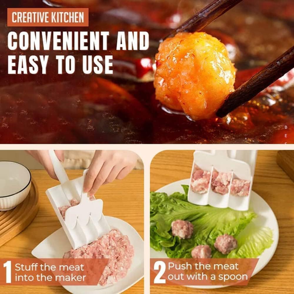 Ball Maker Tool - Bhajiya, Cheese Ball, Rice Dumpling, Cake Pop, Rasgulla & Manchurian and More