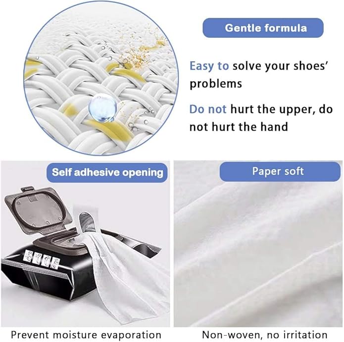 Instant Shoe Cleaning Wipes (2 Pcs) - 160 Wipes