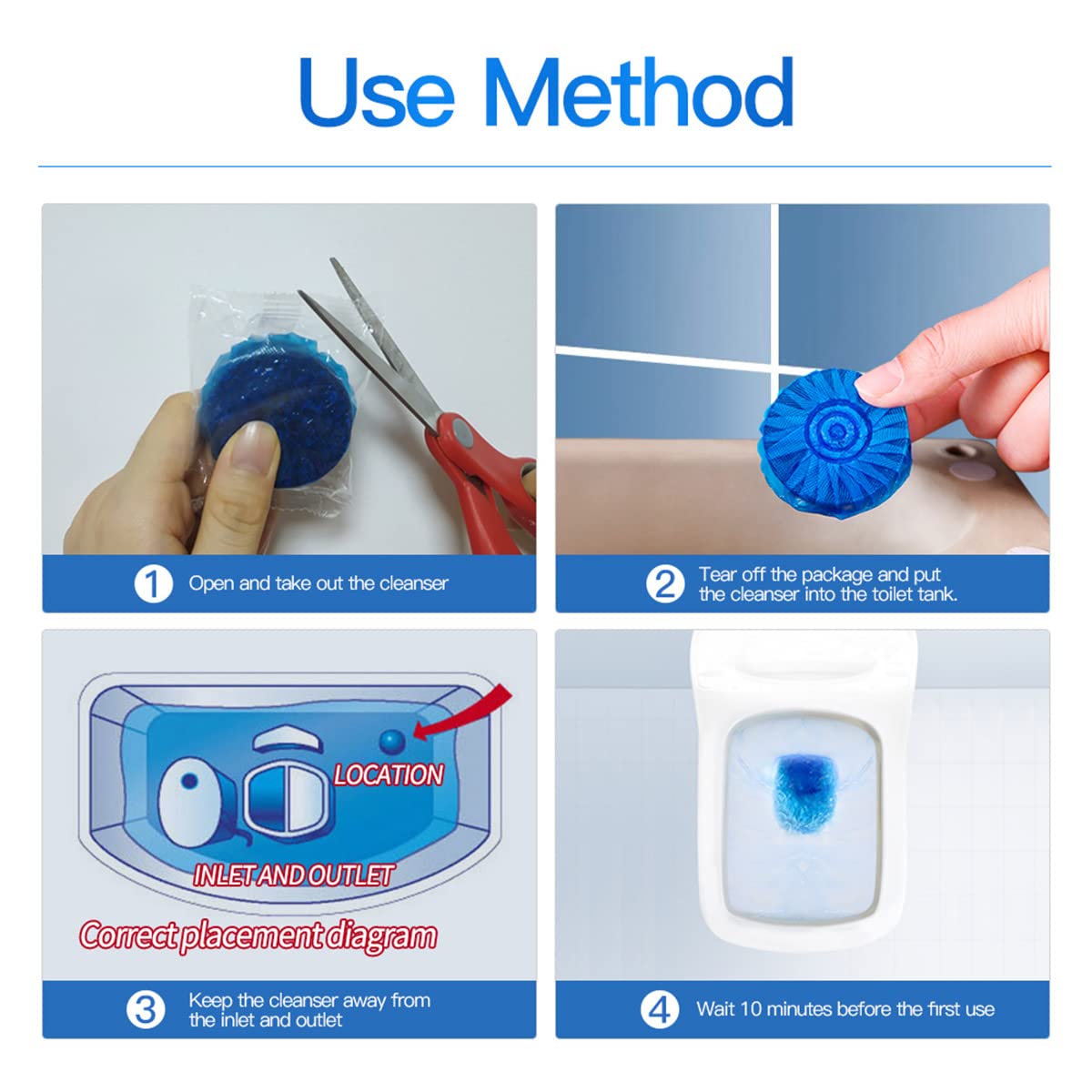 Automatic Toilet Bowl Cleaning Tablets
