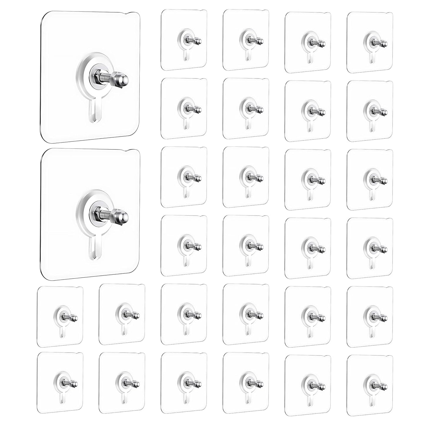 No Drill Useful Wall Screw Hook (Pack of 30)
