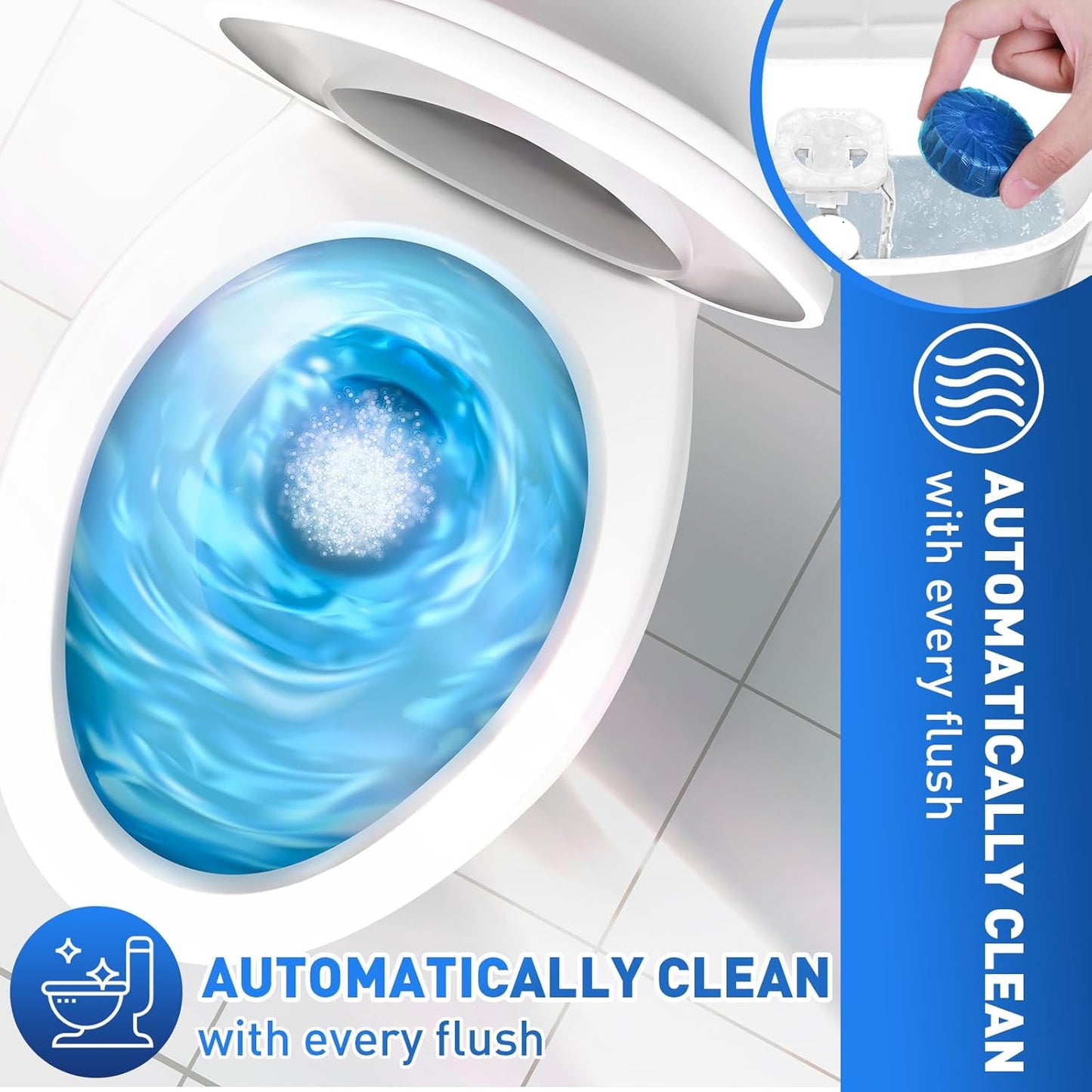 Automatic Toilet Bowl Cleaning Tablets