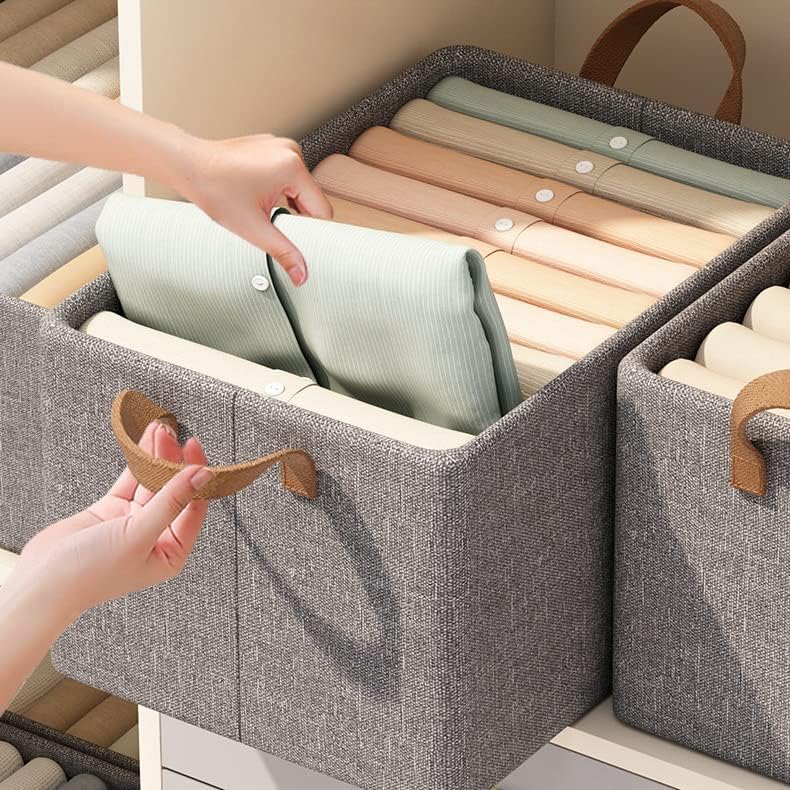 Stainless Steel Frame Foldable Cloth Storage Basket (Buy 2 Get 2 Free)