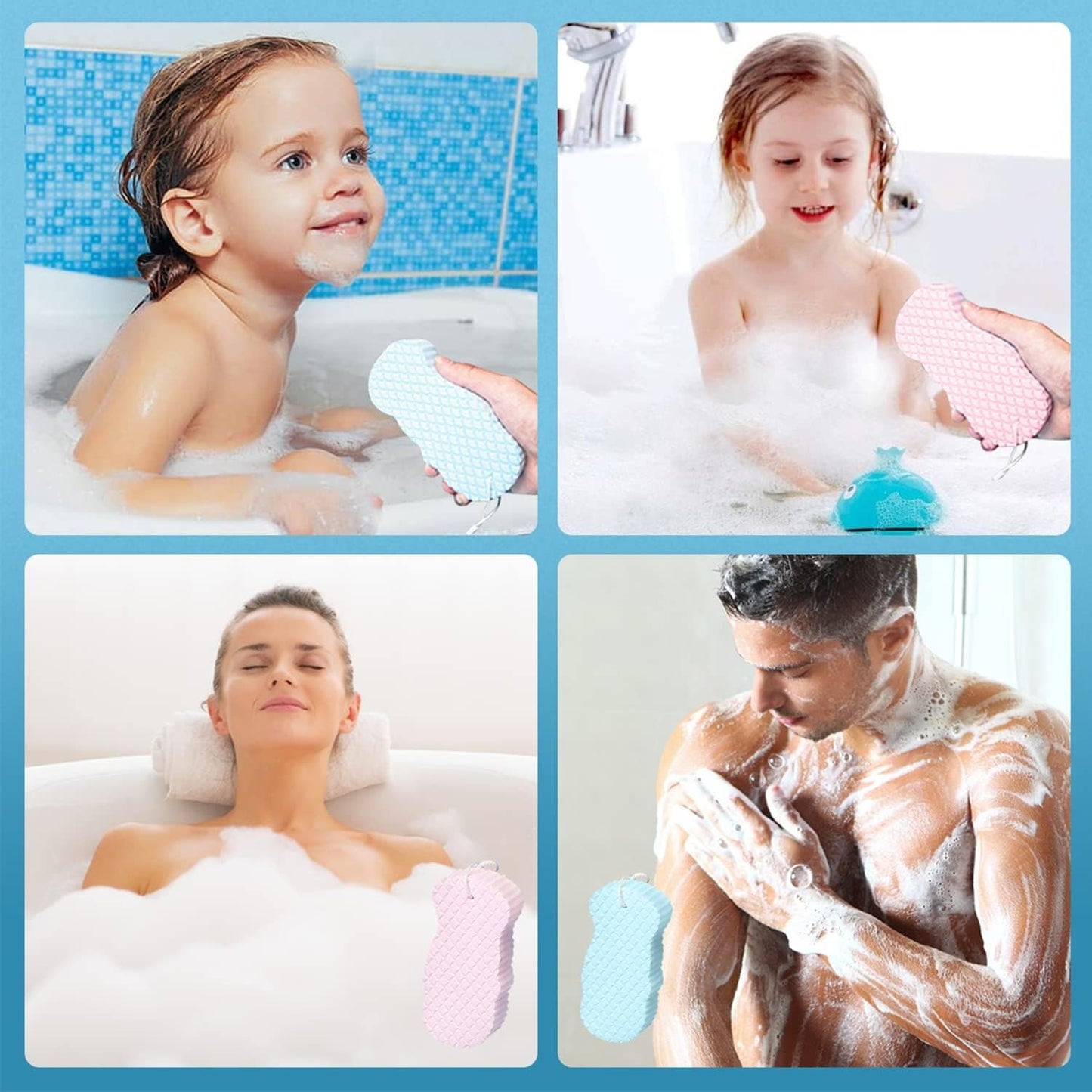 Bath Scrubber Sponge ( Buy 1 Get 1 Free )