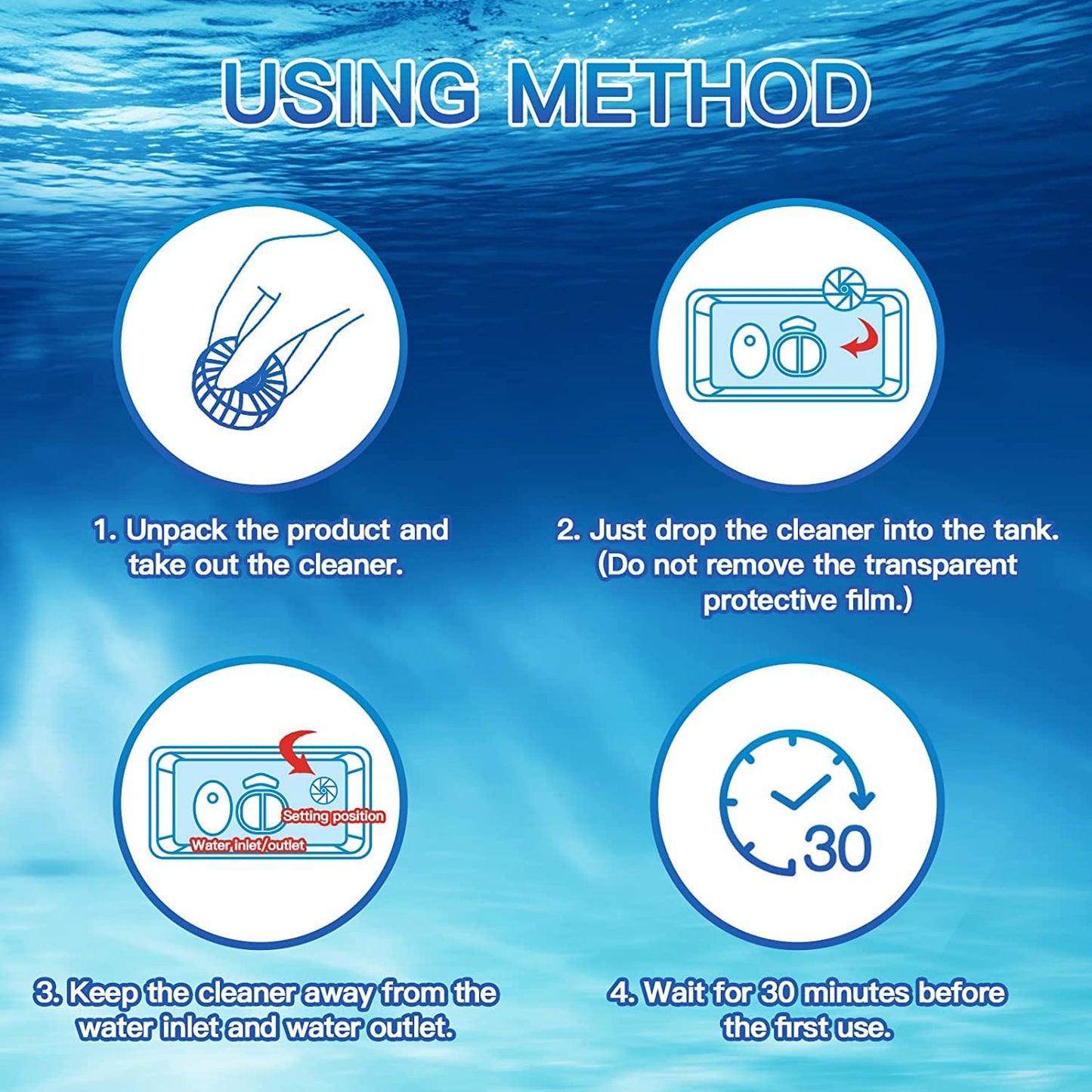 Automatic Toilet Bowl Cleaning Tablets