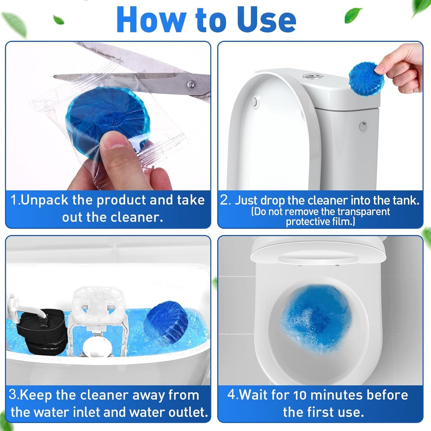 Automatic Toilet Bowl Cleaning Tablets