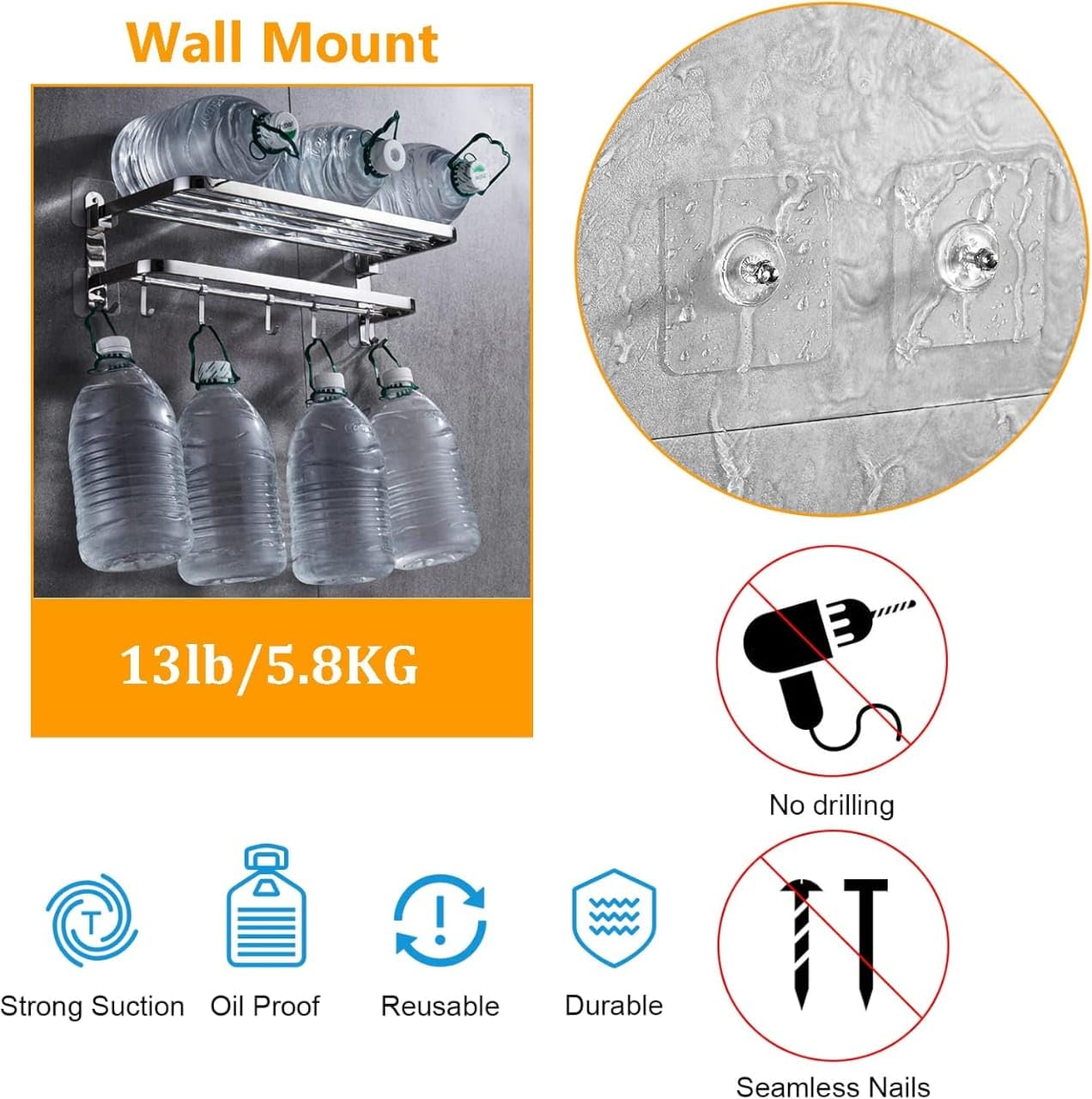 No Drill Useful Wall Screw Hook (Pack of 30)