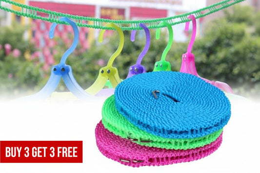Cloth Drying Rope - 5 Meter Long (Buy 3 Get 3 Free)