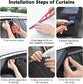 4 Pcs Universal Magnetic Car Window Curtains