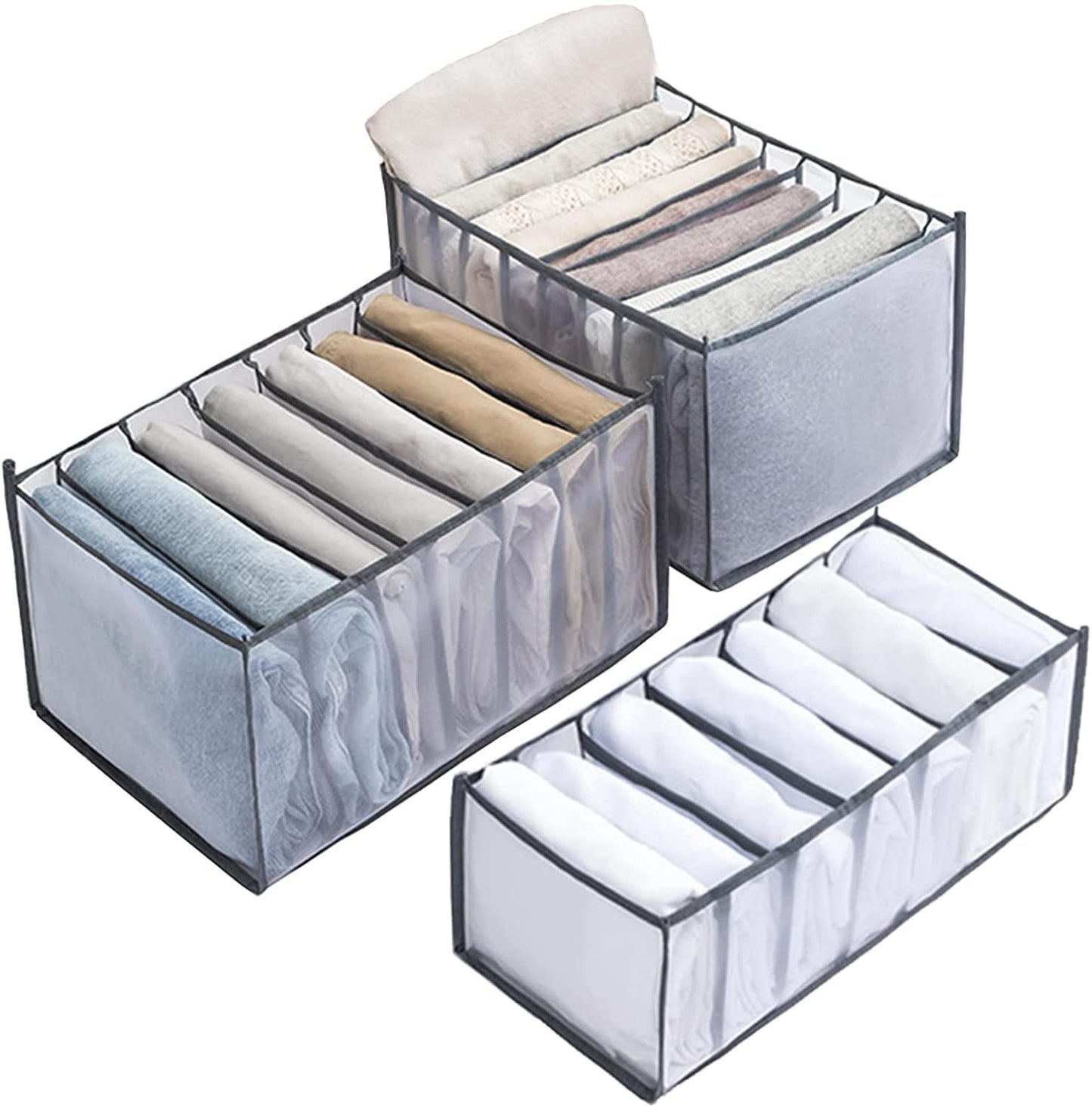 7 Grids Cloth Organizer For Wardrobe, Drawer