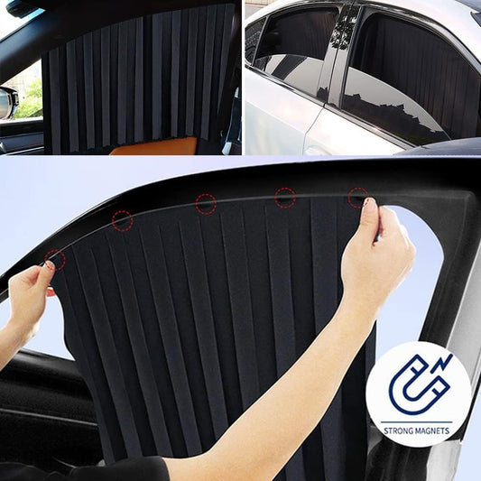 4 Pcs Universal Magnetic Car Window Curtains