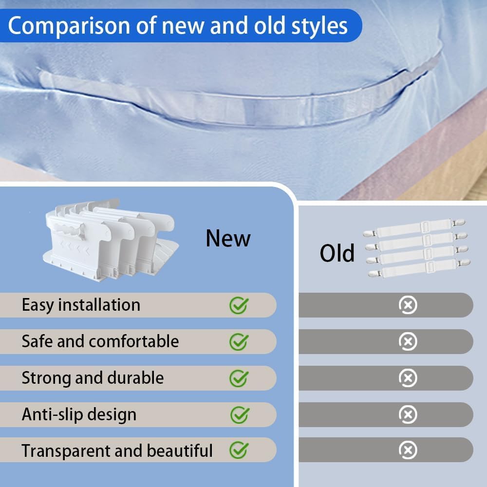 4 Pcs Bed Sheet Holder