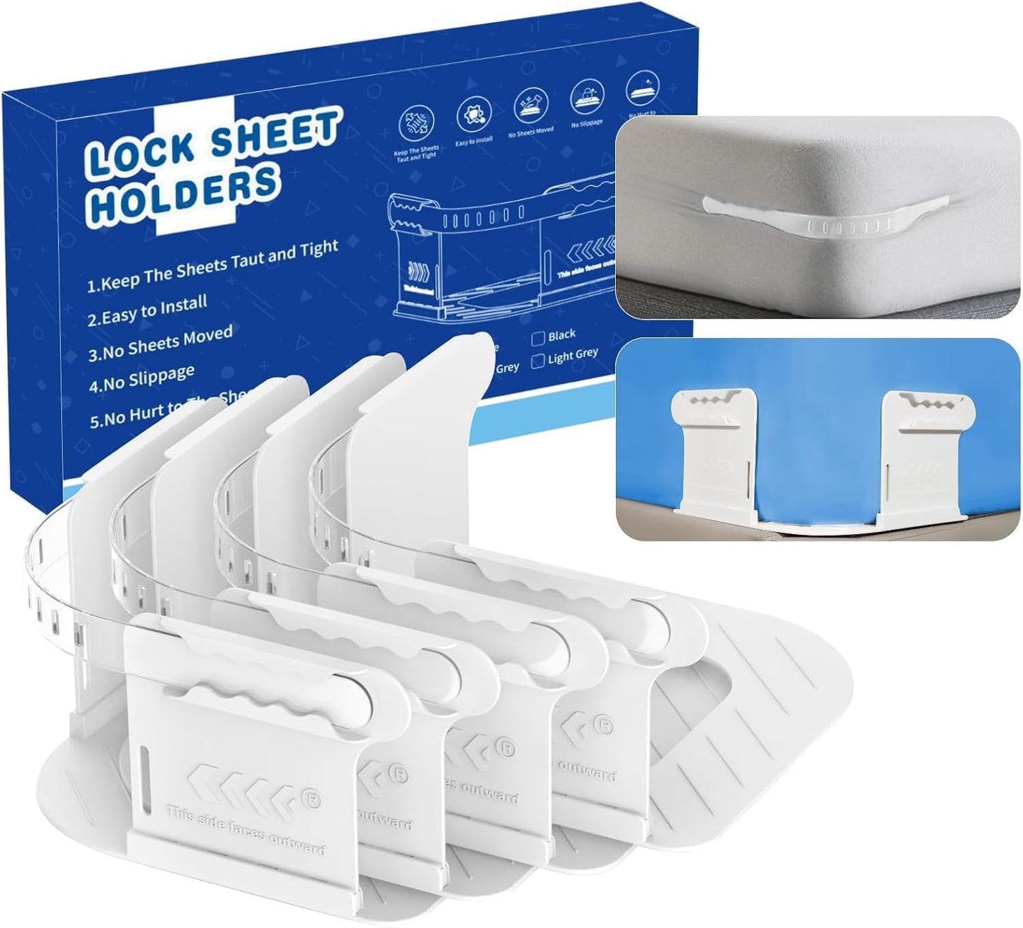 4 Pcs Bed Sheet Holder