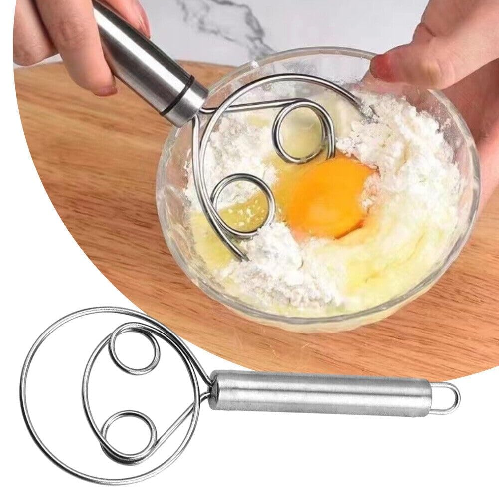 Atta Maker Tool Stainless Steel Dough Mixer Hand Tool for Bread, Batter and Pastry