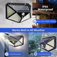 WaterProof Solar Motion Sensor LED Light For Outdoor (Pack Of 2)