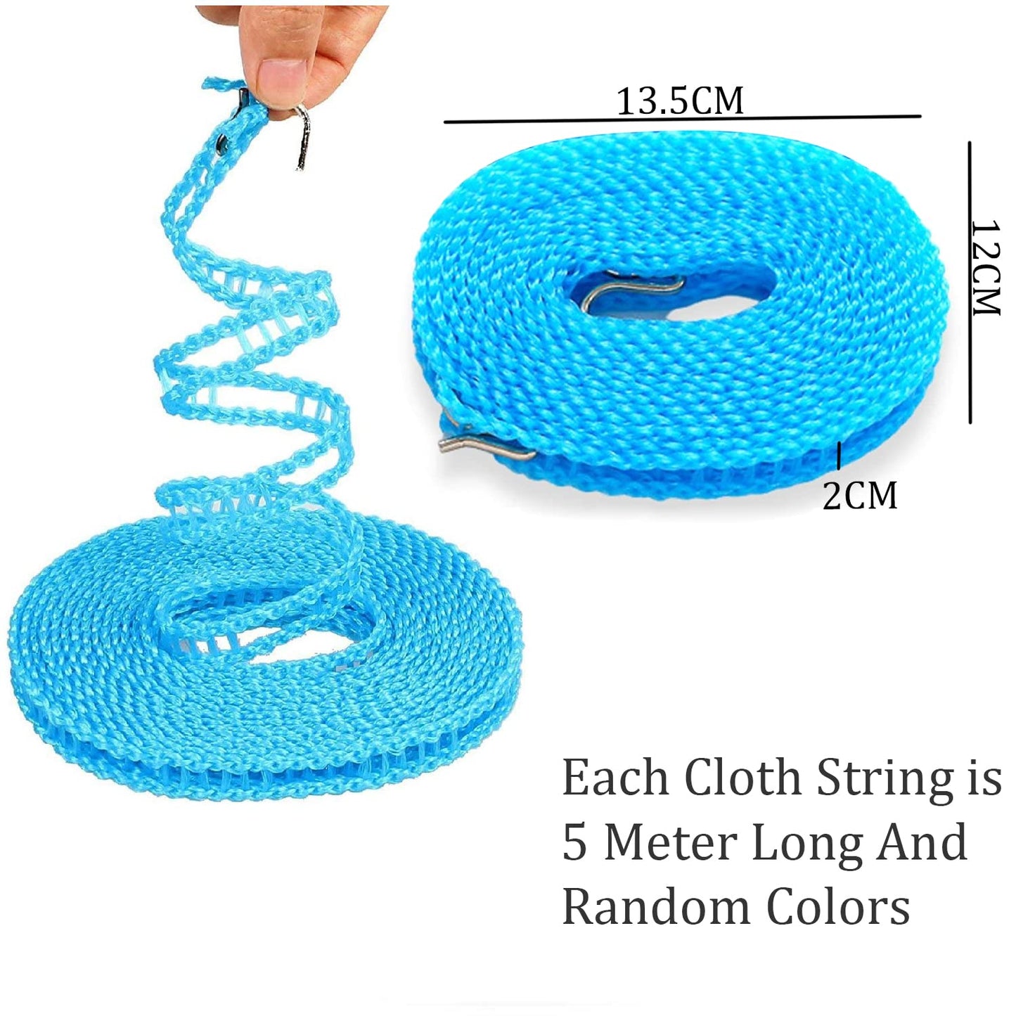Cloth Drying Rope - 5 Meter Long (Buy 3 Get 3 Free)