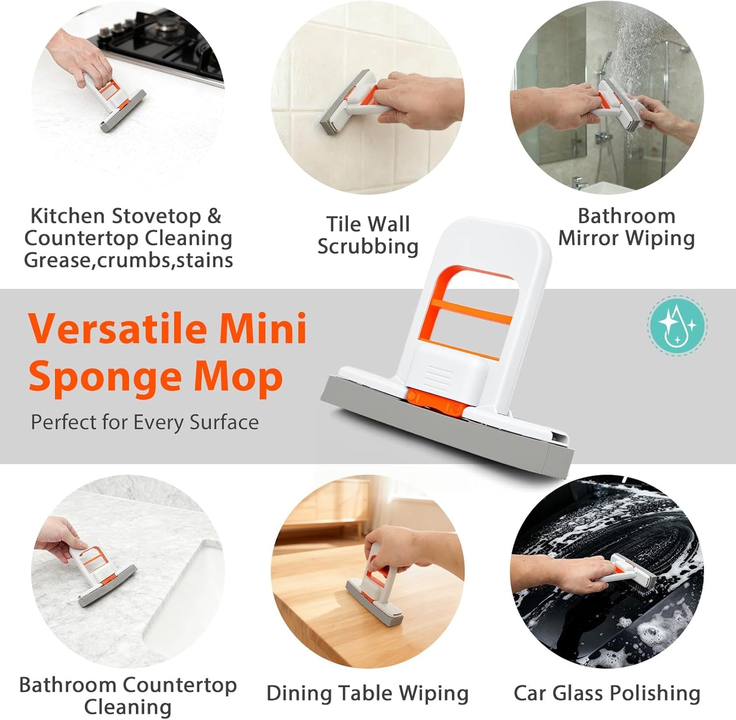 Mini Portable Self-Squeeze Hand Mop ( Buy 1 Get 1 Free )