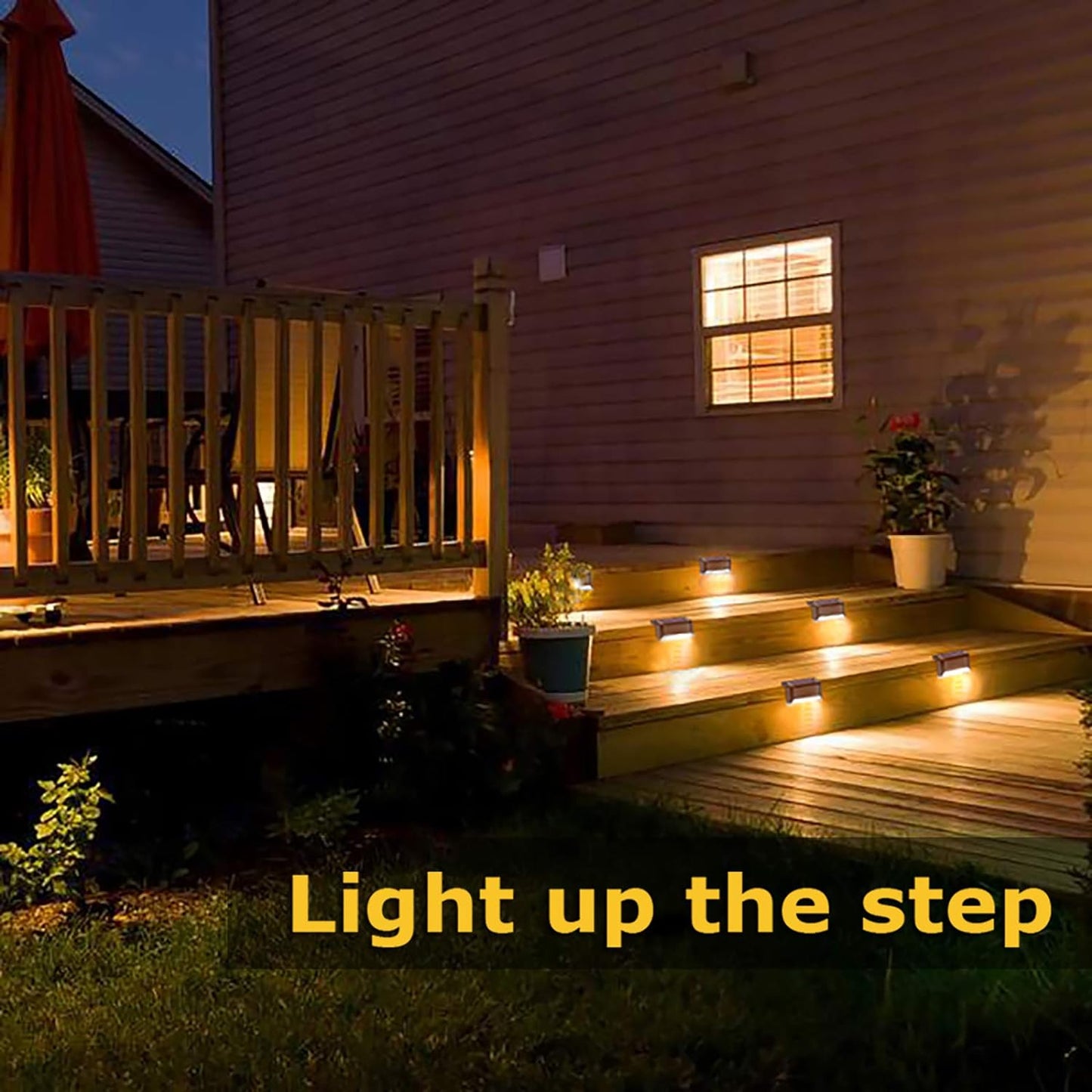 Solar LED Step Light Waterproof - Auto Light Up In The Dark