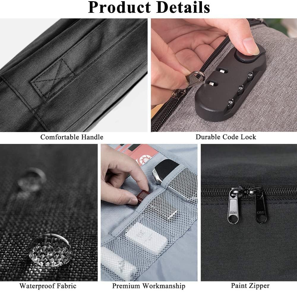 Waterproof Document Organizer Bag With Lock