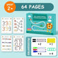 64 Pages Reusable Tracing Line Book For Improve Kids Hand Writing
