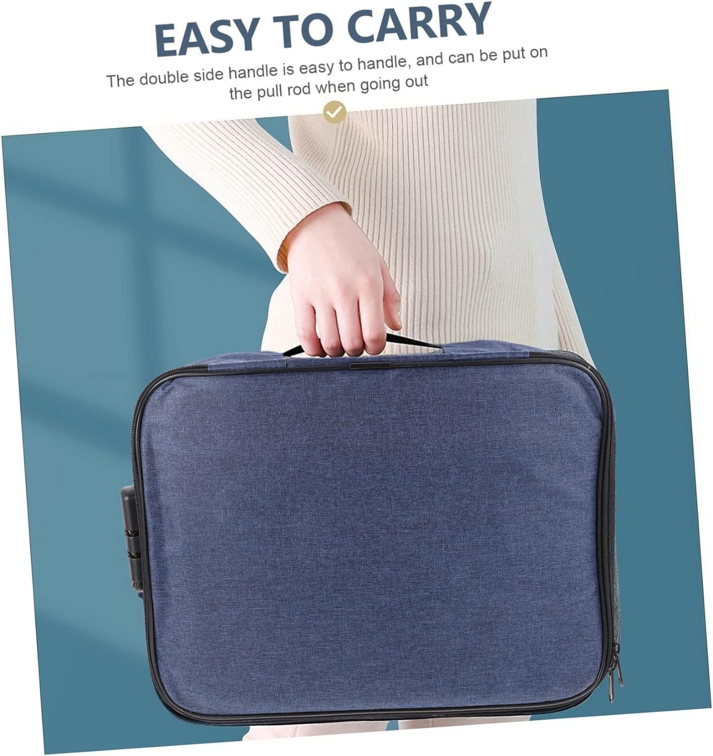 Waterproof Document Organizer Bag With Lock