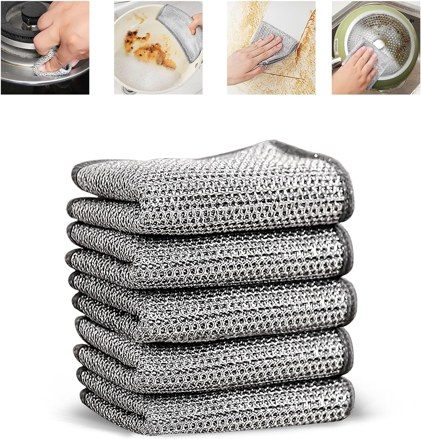 Non Scratch Dish Wash Cloths Pack of 14 (Buy 7 Get 7 Free)