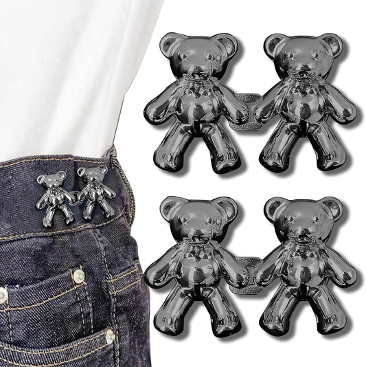 Bear Button Pins for Pants (Pack of 4)