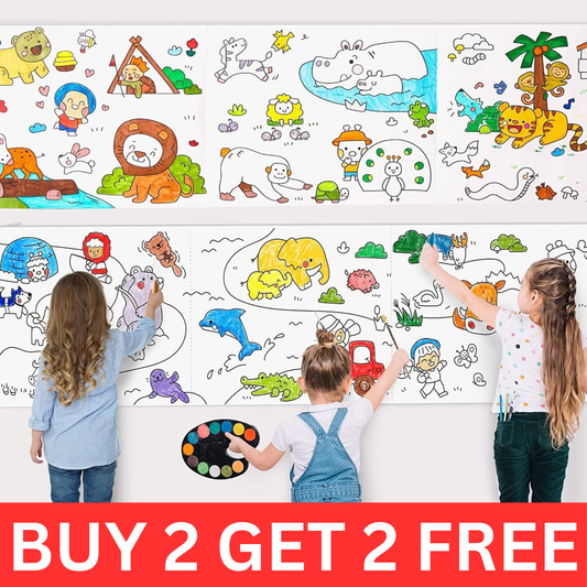 300 x 30 CM - Kids Coloring Drawing Roll ( Buy 2 Get 2 Free )