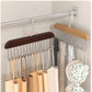 Multi Purpose Wooden Hangers With 8 Stainless Steel Hook (Pack of 2)