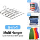 Multifunctional Layered Hangers Space Saving Non-Slip Clothes Organizer, Pants Rack for Trousers Scarf and Travel Storage [2 PACK]