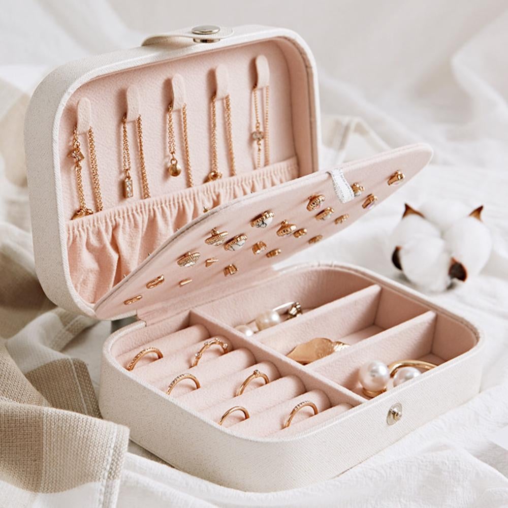 Jewellery Organizer Box (White/Pink)