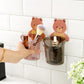 Teddy Bear Shape Wall Mounted Holder (Pack Of 3)