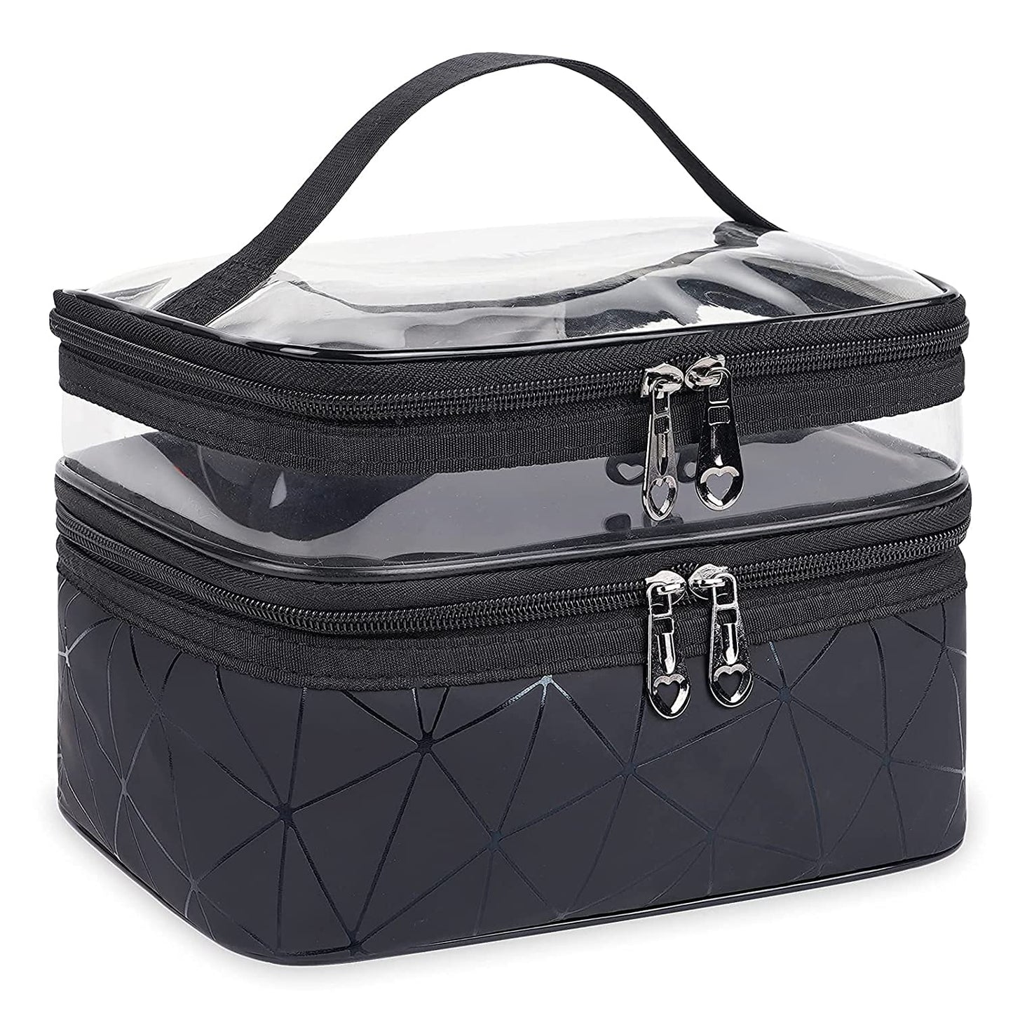 Double Layer Travel Cosmetic Cases Make up Organizer