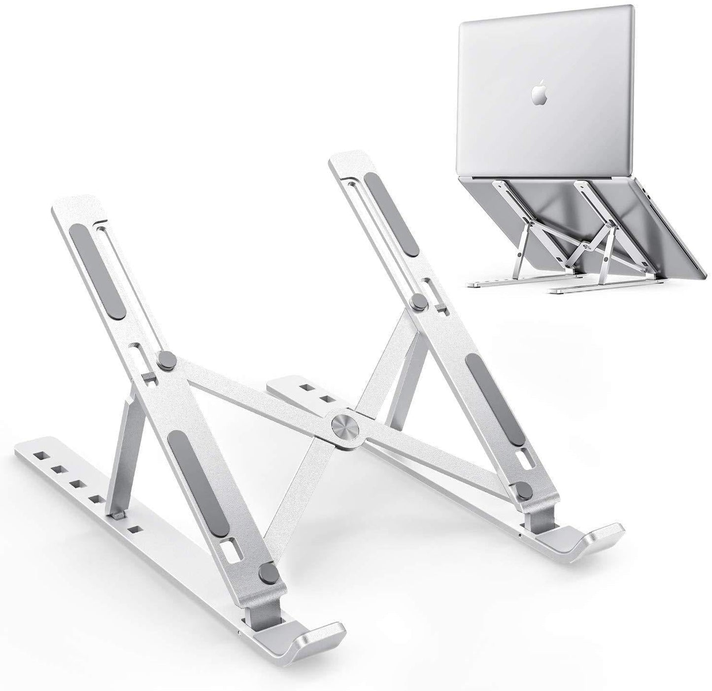 Adjustable & Portable Laptop Stand (Sturdy Aluminum Built)