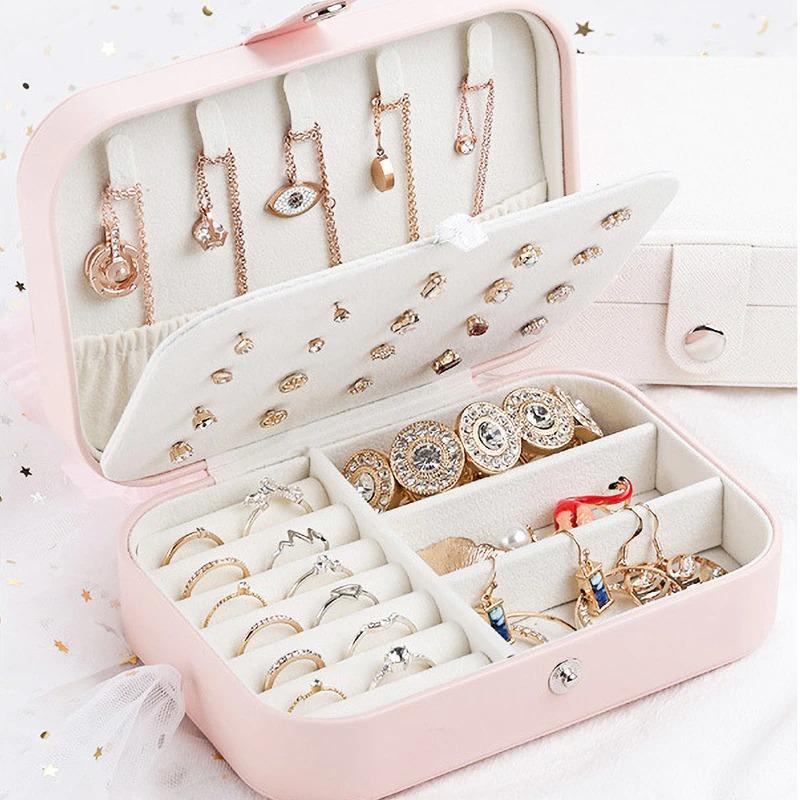 Jewellery Organizer Box (White/Pink)